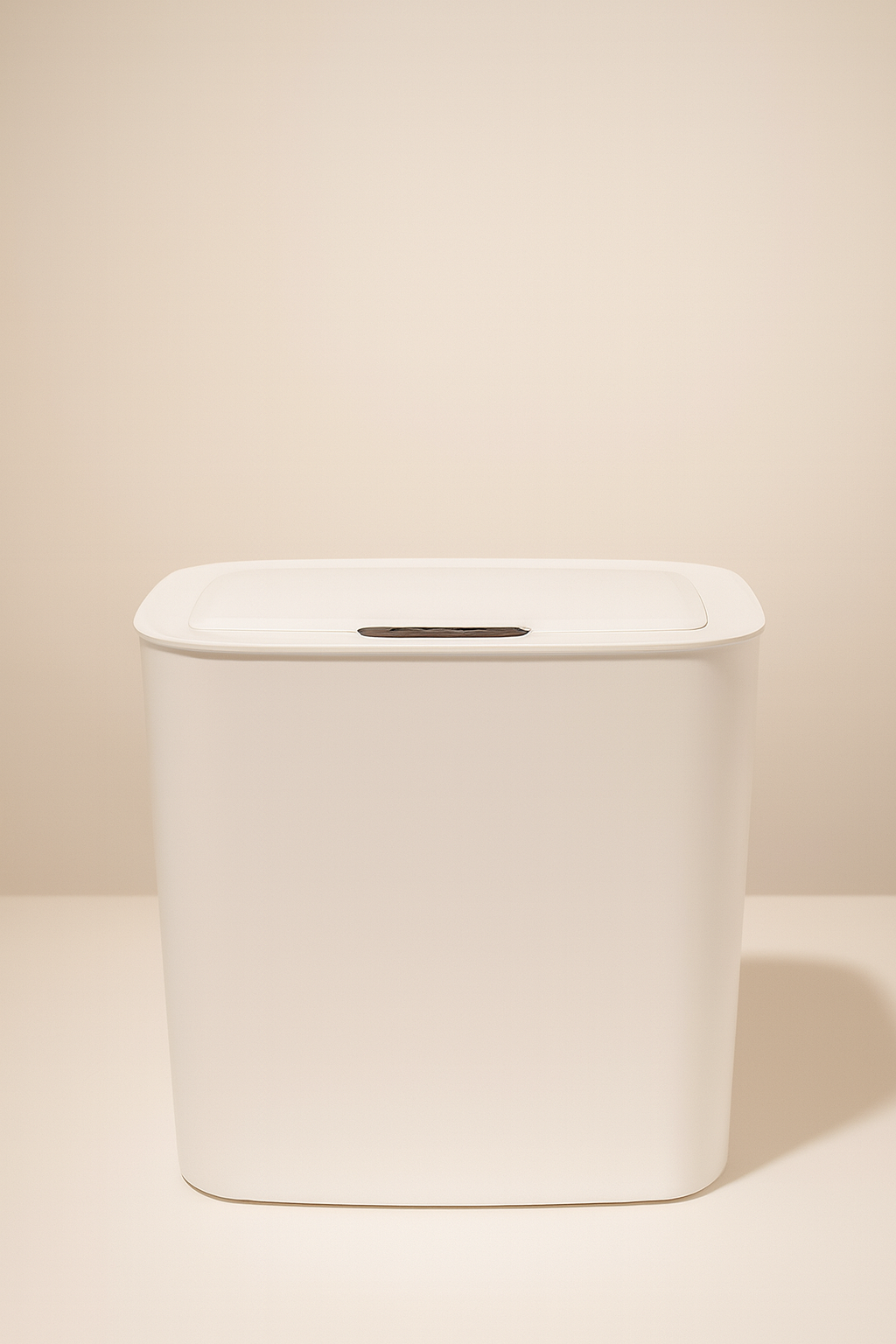Minimalist White Waste Bin